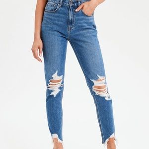American Eagle High Rise Mom Jeans
